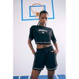 DeFactoFit NBA Brooklyn Nets Cropped Fit Bisiklet Yaka Kısa Kollu Tişört B9953AX25SMBK81