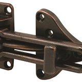 Defender Güvenlik U 11317 Swing Bar Kapı Koruyucu, Yüksek Güvenlikli AUX Kilidi, Klasik Bronz Kaplama, Tekli Paket