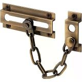 Defender Security U 9913 Zincir Kapı Koruması - Kapı Zincir Kilidi, Kapı Ev Güvenliği Için, 3-5/16 Inç, Sağlam Pirinç Yapı Antika Kaplama