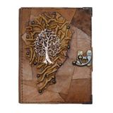Deffter 64226-7 Çizgisiz Naturel L Krafton Deri Serisi Defter