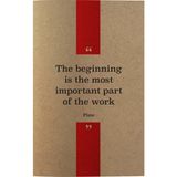 Deffter 64839-9 Quotes From Thinkers Plato Karton Kapak 14,8x21 Noktalı 70 Sayfa Defter