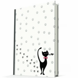 Deffter 8699164646289 Aristocrat Kedi 14x20 Çizgili Sert Kapak Defter