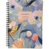Deffter Abstract Poppies A5 Spiralli Defter - Çok Renkli