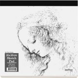 Deffter Da Vinci Sketch Pad Eskiz Defter 20x20 CM 140 G 50 Yapra