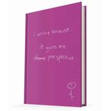 Deffter I Write Because It Gives Me Perspective Çizgili Not Defteri