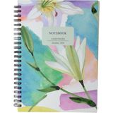 Deffter Lilies A5 Spiralli Defter - Çok Renkli