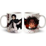 Define Moyas Demon Slayer Muzan Porselen Kupa Bardak – Anime Tasarım – Çift Taraflı Baskı - Beyaz - 330 ml