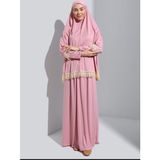 Defka Iki Parça Kadın Namaz Elbisesi - 00406 Pembe