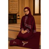 Defkay Kız çocuk Çantalı Seccade Ve Namaz Elbisesi İkili Takım Yazlık Kumaş