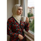 Defkay Yandan Bağlamalı Giyimi Kolay Tek Parça Namaz Elbisesi