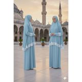 Defkay Yazlık Terletmez Kumaş İki parça etekli şık modern kadın namaz elbisesi takımı