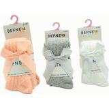 Defne Baby 3'lü Paket Kız Külotlu Çorap Yumuşak Pamuk ve Kurdele Aksesuarlı Konforlu Tasarım - 6 - 12 Ay - Turuncu