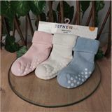 Defne Baby 5-6 Yaş 3 Çift Havlu Pamuklu Kaydırmaz Taban Kışlık Kız Çocuk Ve Bebek Soket Çorap-593 Mavi