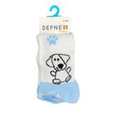 Defne Baby Bebek Külotlu Çorap 004-21 Mavi - Beyaz 6-12 Ay