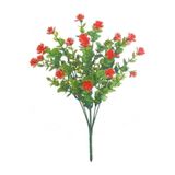 DEFNE DECOR Yapay Çiçek Kırmızı Mineli Şimşir Okalitus Dekoratif Yapay Bitki