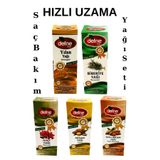 Defne Doğa Hızlı Uzama Saç Bakım Yağı Seti (Hint-Badem-Yılan-Argan-Biberiye)