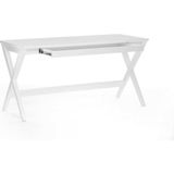 Defne Evka Ahşap Modern Beyaz Çalışma Masası - Y: 75 cm D: 60 cm G: 140 cm