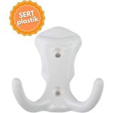 Defne Plastik Beyaz Askı, Lüks Vestiyer Askısı, Dolap Askılık, Duvar Askılığı, Portmanto Askı