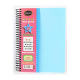 Defne Star Spiralli A4 Plastik Kapak Ayraçlı Defter 6 Kareli+2 Çizgili 200 Yaprak