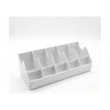 Defne Store 10 Gözlü Plastik Dolap Içi Organizer; Kemer, Çorap, Kravat ve Saat Saklama Kutusu - Çok Renkli - 10 cm