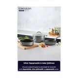 Defne Store 3+2 Tava ve Tencere Seti - Çok Renkli - 10 x 10 cm