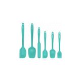 Defne Store 6 Parça Turkuaz Silikon Spatula Seti, Isıya Dayanıklı ve Yapışmaz