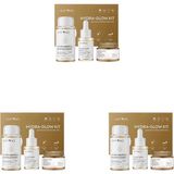 Defne Store Anyong Salyangoz Özü Nemlendirici, Aydınlatıcı, Yatıştırıcı Cilt Bakım Kiti (Tonik, Serum, Krem) Niacinamide (50 ml + 12 ml + 20 Ml) (3 Paketi) - Option-1