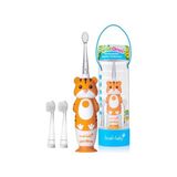 Defne Store Baby Wildones Kaplan Desenli Çocuk Şarjlı Elektrikli Diş Fırçası, Zamanlayıcılı - Renkli