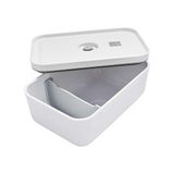 Defne Store Beslenme Kutusu Vakum Kutusu, L, Plastik, Dikdörtgen - Kestane Akaju - Option-1