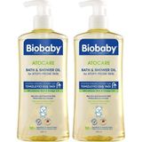 Defne Store Biobaby Atocare Duş Yağı 500 ml – Atopiye Eğilimli Bebek Ciltleri Için, Seramid Kompleksli, Omega 3-6, Yulaf Ekstresi ve Prebiyotik Içerikli Temizleyici Yağ (2 Paketi) - Abanoz