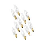 Defne Store C7 7W Şeffaf Tuz Lambası Ampulü, Gece Lambası, 10 Adet, Şeffaf Parfüm Ampulü, E14 Duy - Çok Renkli