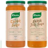 Defne Store Cam Kavanoz Tavuk Suyu 480ML X1 + Cam Kavanoz Kemik Ilik Suyu 480ML X1 - 000-Siyah - 1 Adet - Option-1