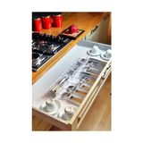 Defne Store Çekmece Içi Kaşıklık, 11'li Set Modüler Mutfaklarda Organizer Düzenleyici Şeffaf Şeffaf 40 x 50