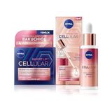 Defne Store Cellular Expert Lift Doğal Retinol Alternatifi Saf Bakuchiol Içeren, Kolajen Tetikleyici Kırışıklık Karşıtı Cilt Serumu 30 ml + Kırışıklık Karşıtı ve Nemlendirici Gece Kremi 50 ml - Option-1