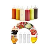 Defne Store Chef Hazırlık Şişesi (2 Adet) Kapaklı Salata Sosu Zeytinyağı Ketçap Mayonez Sıkma Sosluk 400 ml