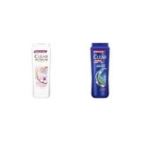 Defne Store Clear Besleyici Şampuan Kepeğe Karşı Etkili Yumuşak ve Parlak Saçlar 600 ml ve Clear Men Erkek Şampuan Sport Menthol Kepeğe Karşı Etkili 600 ml - Option-1