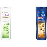 Defne Store Clear Kepeğe Karşı Etkili Şampuan Bitkisel Sentez Aloe & Çay Ağacı Yağı 350 Ml(2) Clear Men Kepeğe Karşı Etkili Şampuan Saç Dökülmesine Karşı Kahve Çekirdeği Özü 350 Ml(1) - Option-1