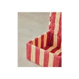 Defne Store Colorful Kağıt Ip Dekoratif Kutu 18X18X8CM Kırmızı - Option-1 - 001-Renkli
