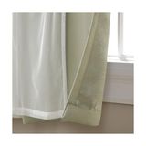 Defne Store Curtains Catarina Karartma Perdesi, Çok Katmanlı, Karartıcı, Üstte Halkalı, 1 Çift, 52 x 120 Cm, Kum Rengi - Option-1 - 1BW-Beyaz