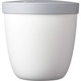 Defne Store Elipse Snackpot Beyaz – 500 ml Pratik Kap Gıdaların Saklanması ve Taşınması Için – Derin Dondurucuya Uygun – Bulaşık Makinesinde Yıkanabilir, Pp, 107 mm - 0 Siyah - Option-1