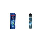 Defne Store Erkek Şampuan Sport Menthol Kepeğe Karşı Etkili 600 ml + Rexona Men Erkek Sprey Deodorant Xtra 72 Saat Kesintisiz Üstün Koruma 200 ml - Option-1