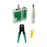 Defne Store Kablo, Krone Kep Pense RJ45 RJ11 Jak Sıkma Pensesi Test Cihazı Kablo Soyucusu - Çok Renkli