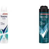 Defne Store Kadın Sprey Deodorant Shower Fresh 72 Saat Kesintisiz Üstün Koruma 200 Ml(1) Rexona Men Erkek Sprey Deodorant Xtra 72 Saat Kesintisiz Üstün Koruma 150 Ml(2) - Option-1