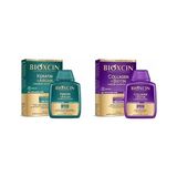 Defne Store Keratin & Argan Onarıcı Şampuan 300 ml - Yıpranmış ve Hasar Görmüş Saçlarxbioxcin Collagen & Biotin Ekstra Hacim & Dolgunlaştırıcı Şampuan 300 ml - Ince Telli ve Hassas Saçlar - Option-1