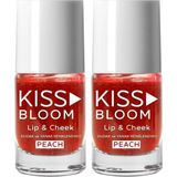 Defne Store Kıss & Bloom Doğal Görünümlü Dudak ve Yanak Renklendirici Lip & Cheek Peach 11 ml (2 Paketi) - Option-1