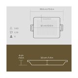 Defne Store Lava Metal Kulplu Döküm Izgara Tava, 26X32 Cm, Siyah - Option-1 - --