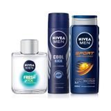 Defne Store Men Erkek Sports Duş Jeli, 500 ml + Men Kick Fresh Tıraş Sonrası Losyon 100 ml - 1 kg