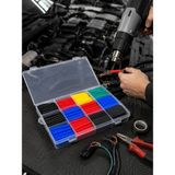Defne Store Mey 560 Parça Kablo Izolasyon Makaron Seti 12 Ölçü 5 Renk Heat Shrink Tube Organizer Kutulu - Çok Renkli - 10 x 10 cm