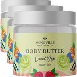 Defne Store Monoville Body Butter Yoğun Nemlendirici Vücut Yağı 100 ML%100 Doğal (3 Paketi) - Option-1