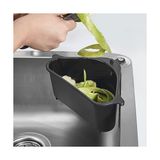 Defne Store Plastik Lavabo Çöp Filtresi ve Süzgeci, Silikon Vantuzlu, 18X18X9.5 Cm, Asorti
